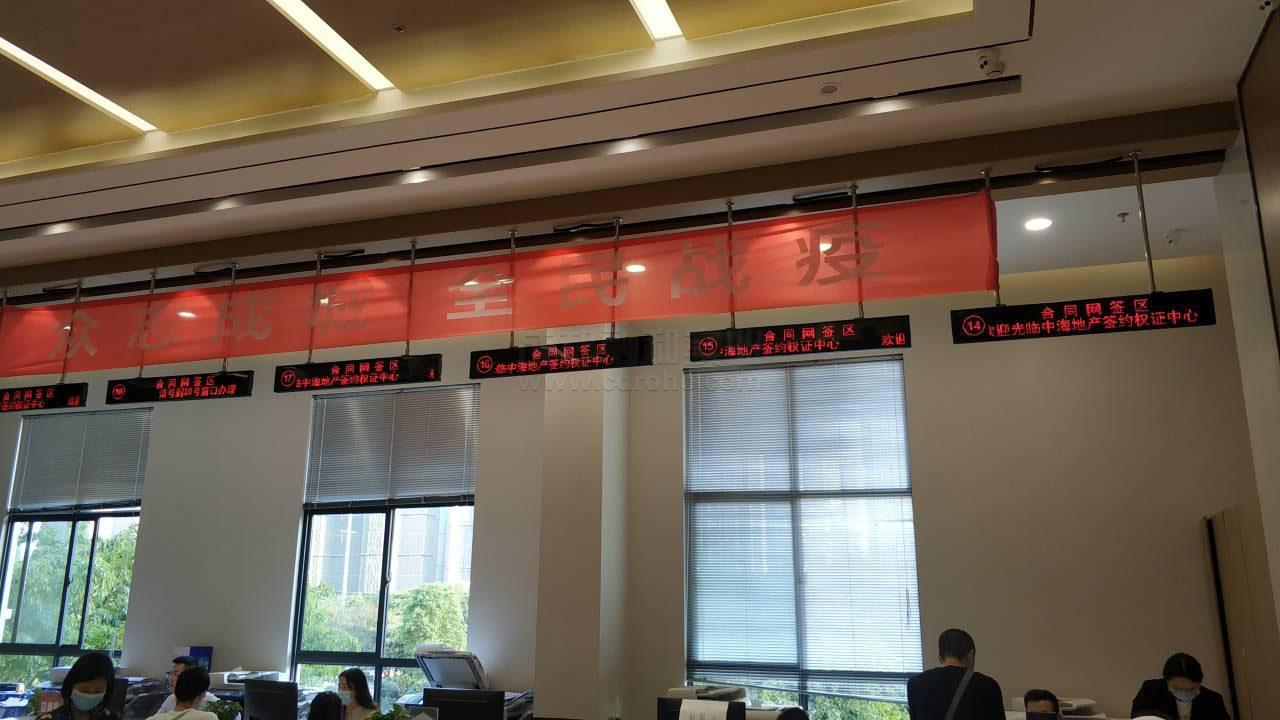 業(yè)務(wù)區(qū)名稱顯示,排隊喊號器